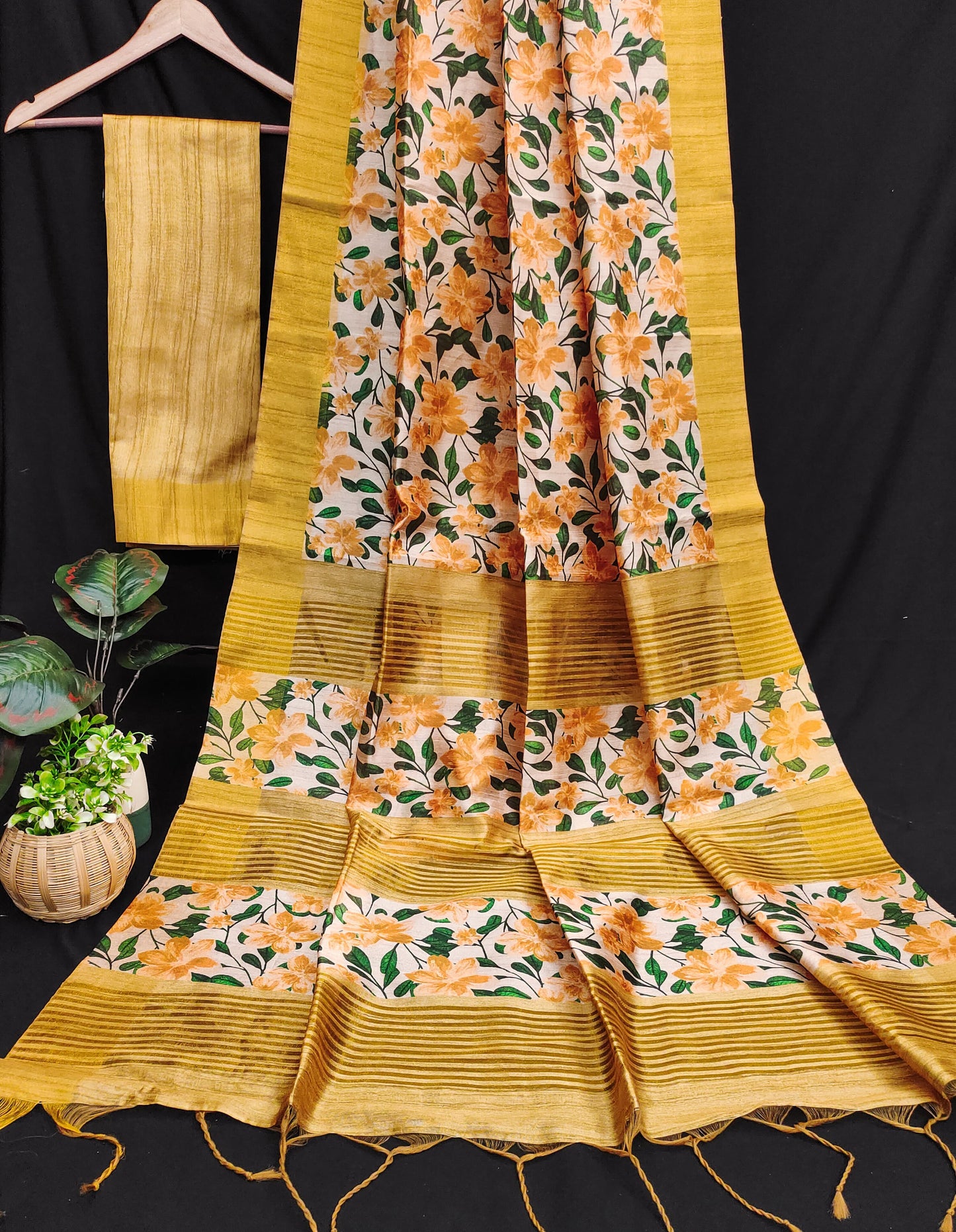 Chapa Tussar Jal 2 Non-Branded Stwea Tussar Silk Sarees