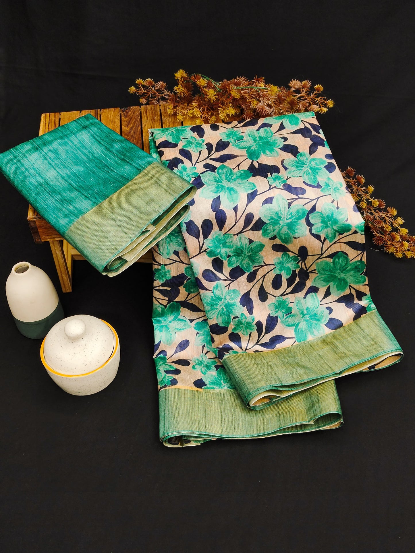 Chapa Tussar Jal 2 Non-Branded Stwea Tussar Silk Sarees