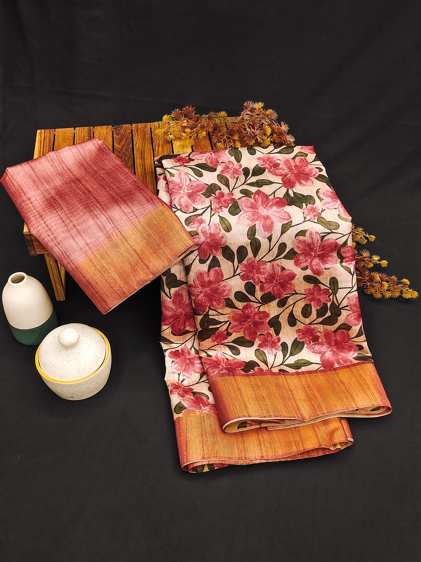 Chapa Tussar Jal 2 Non-Branded Stwea Tussar Silk Sarees