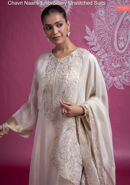 Chavri Naariti Embroidery Unstitched Suits
