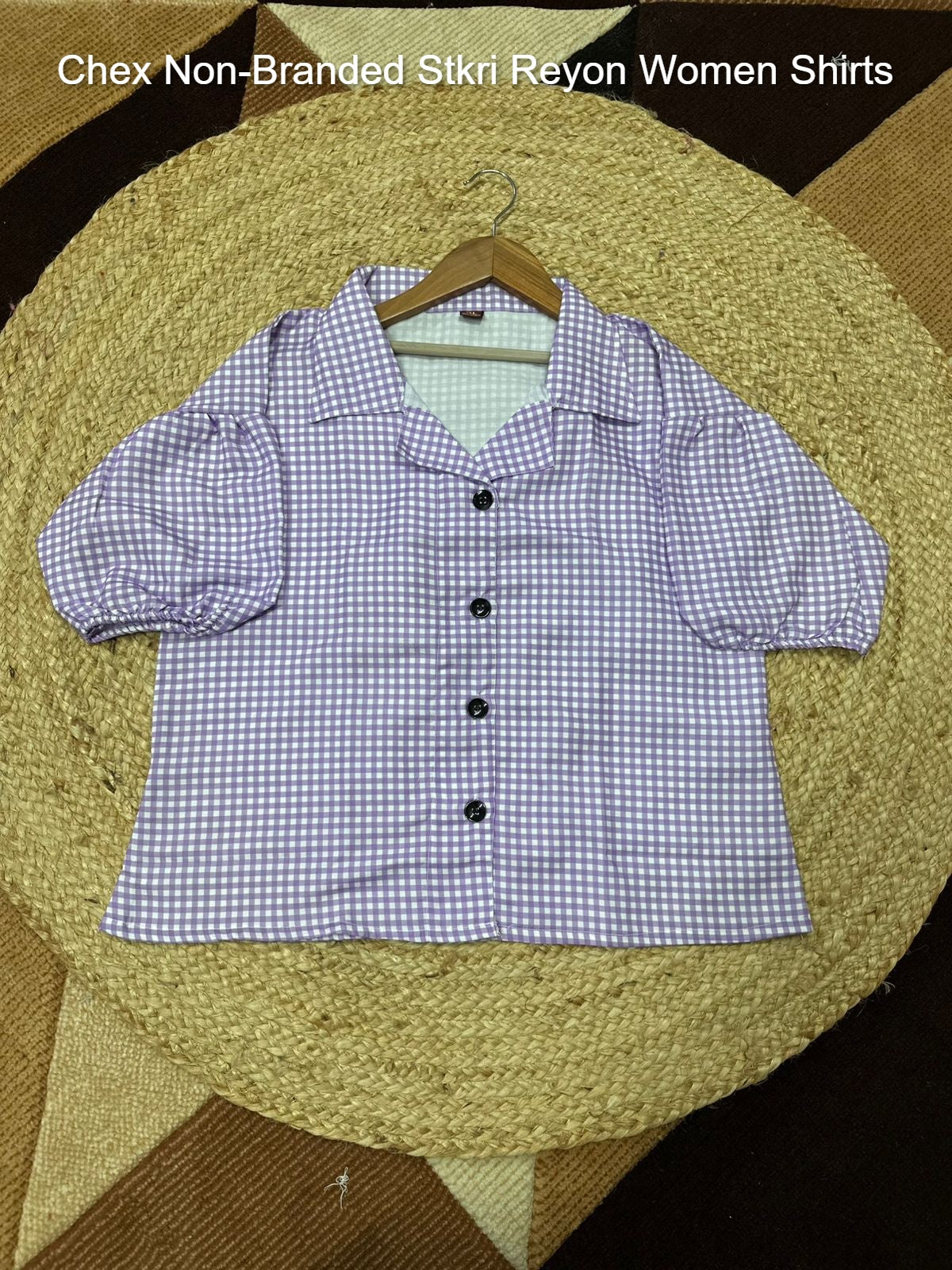 Chex Non-Branded Stkri Reyon Women Shirts
