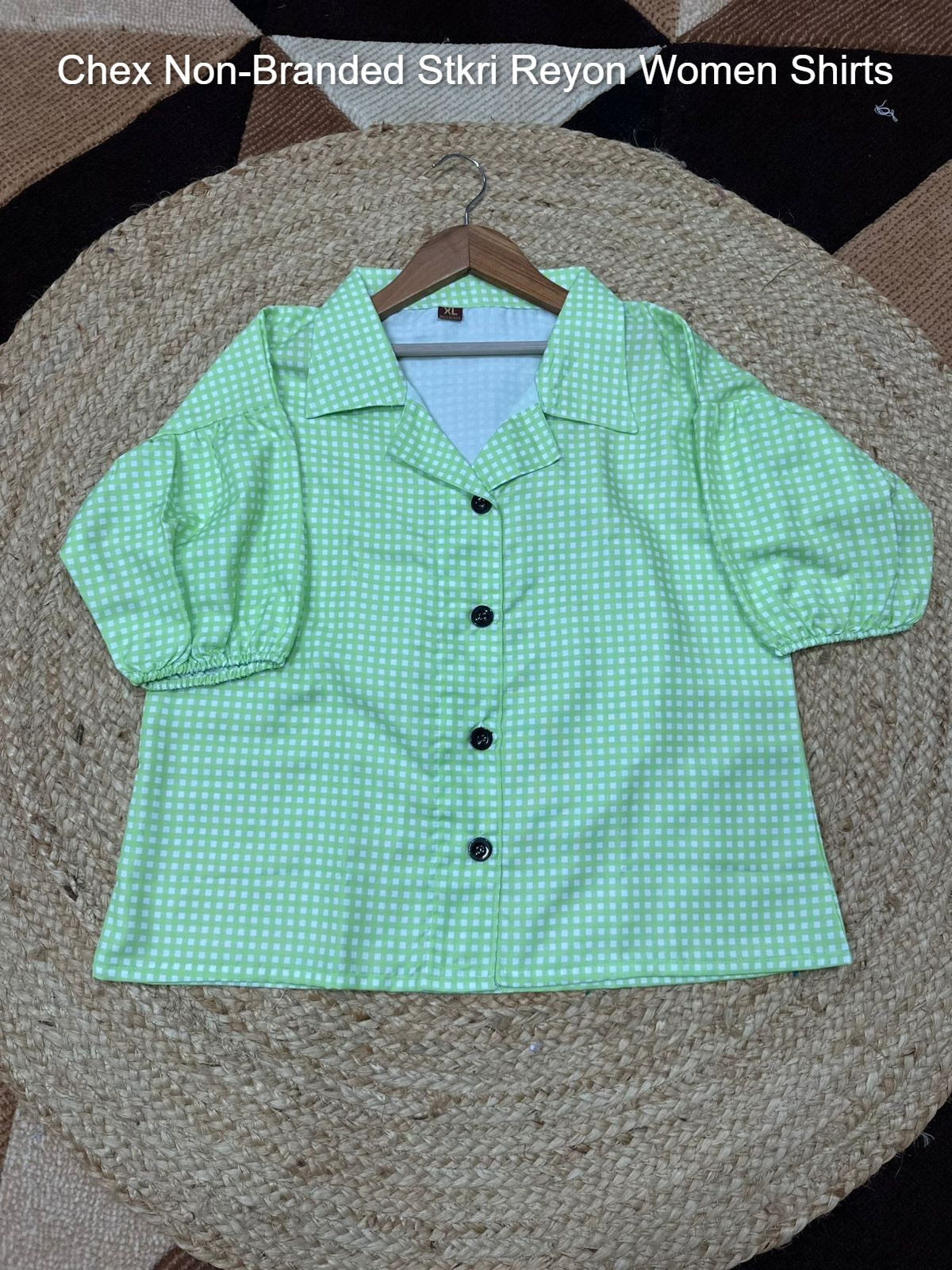 Chex Non-Branded Stkri Reyon Women Shirts