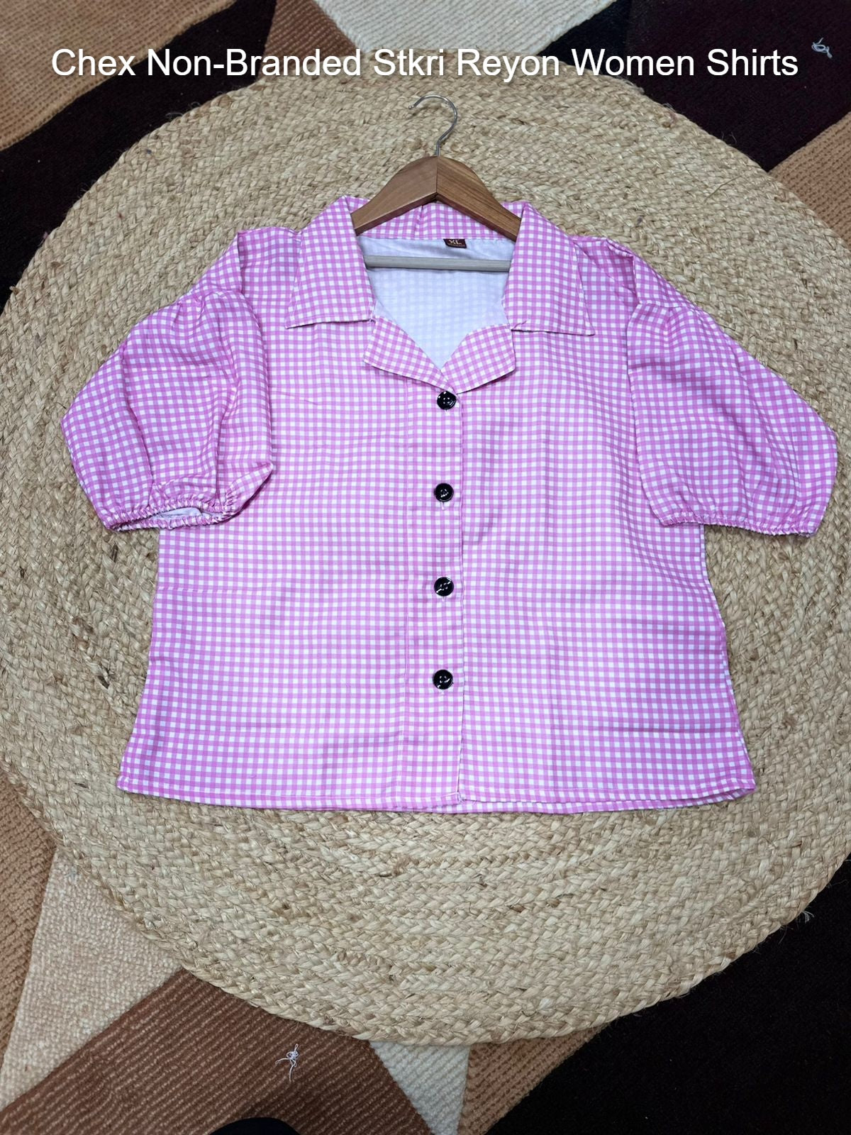 Chex Non-Branded Stkri Reyon Women Shirts