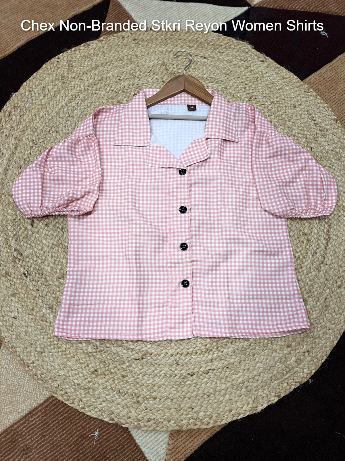 Chex Non-Branded Stkri Reyon Women Shirts