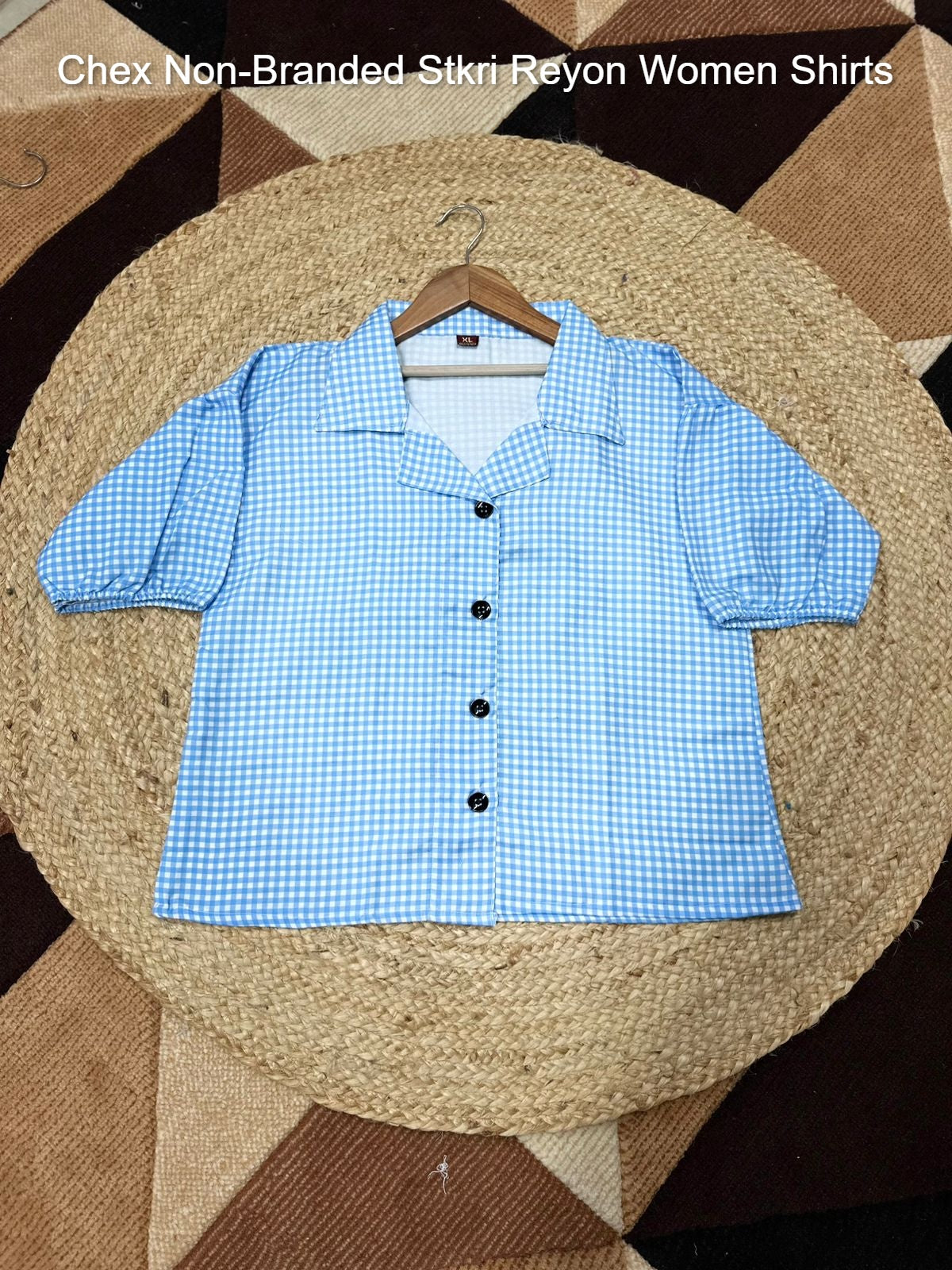 Chex Non-Branded Stkri Reyon Women Shirts