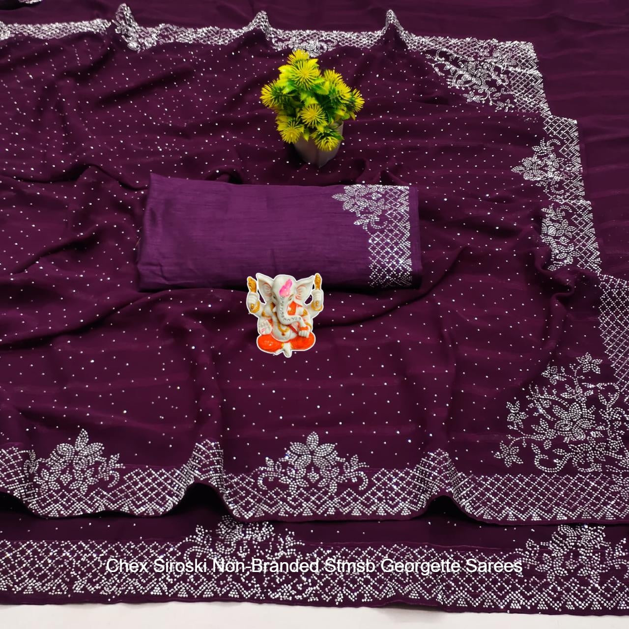 Chex Siroski Non-Branded Stmsb Georgette Sarees