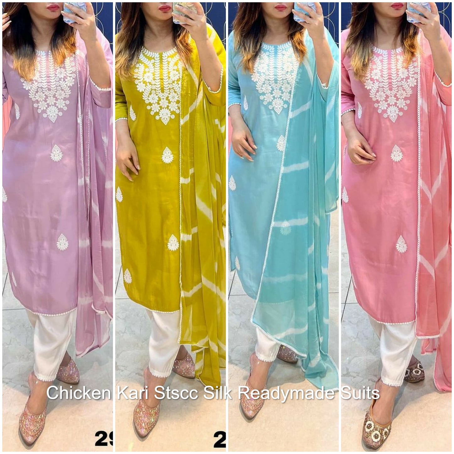 Chicken Kari Stscc Silk Readymade Suits