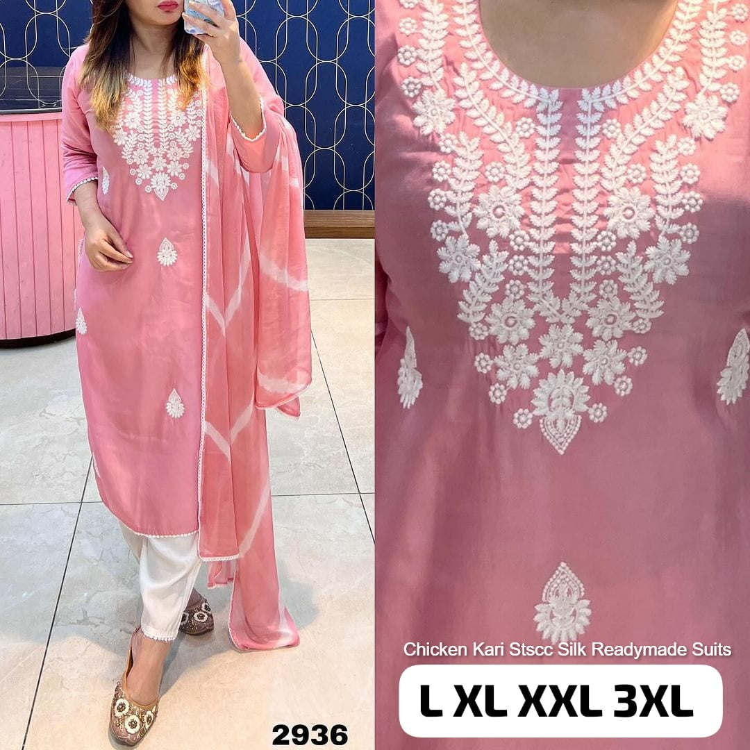 Chicken Kari Stscc Silk Readymade Suits