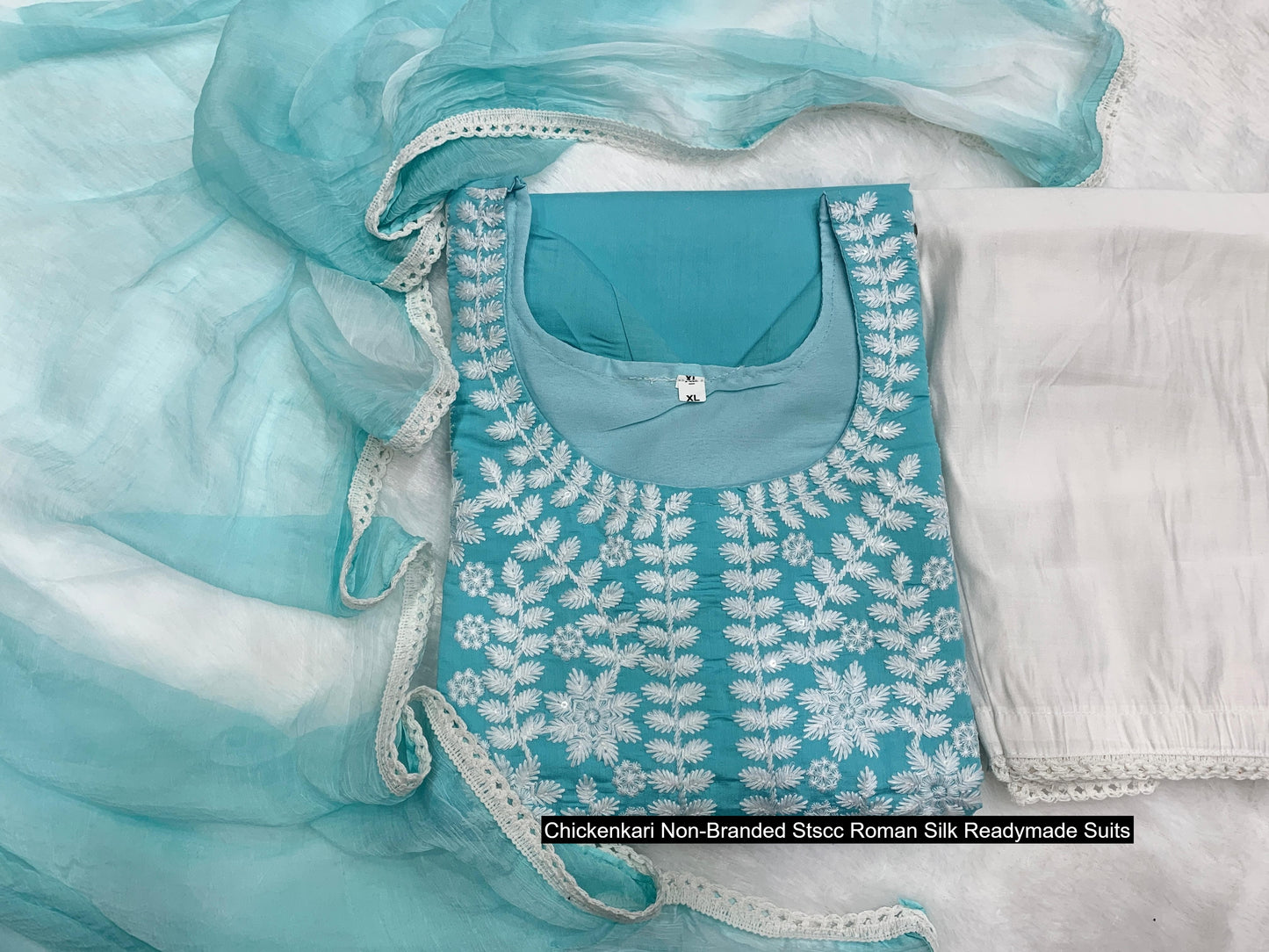 Chickenkari Non-Branded Stscc Roman Silk Readymade Suits