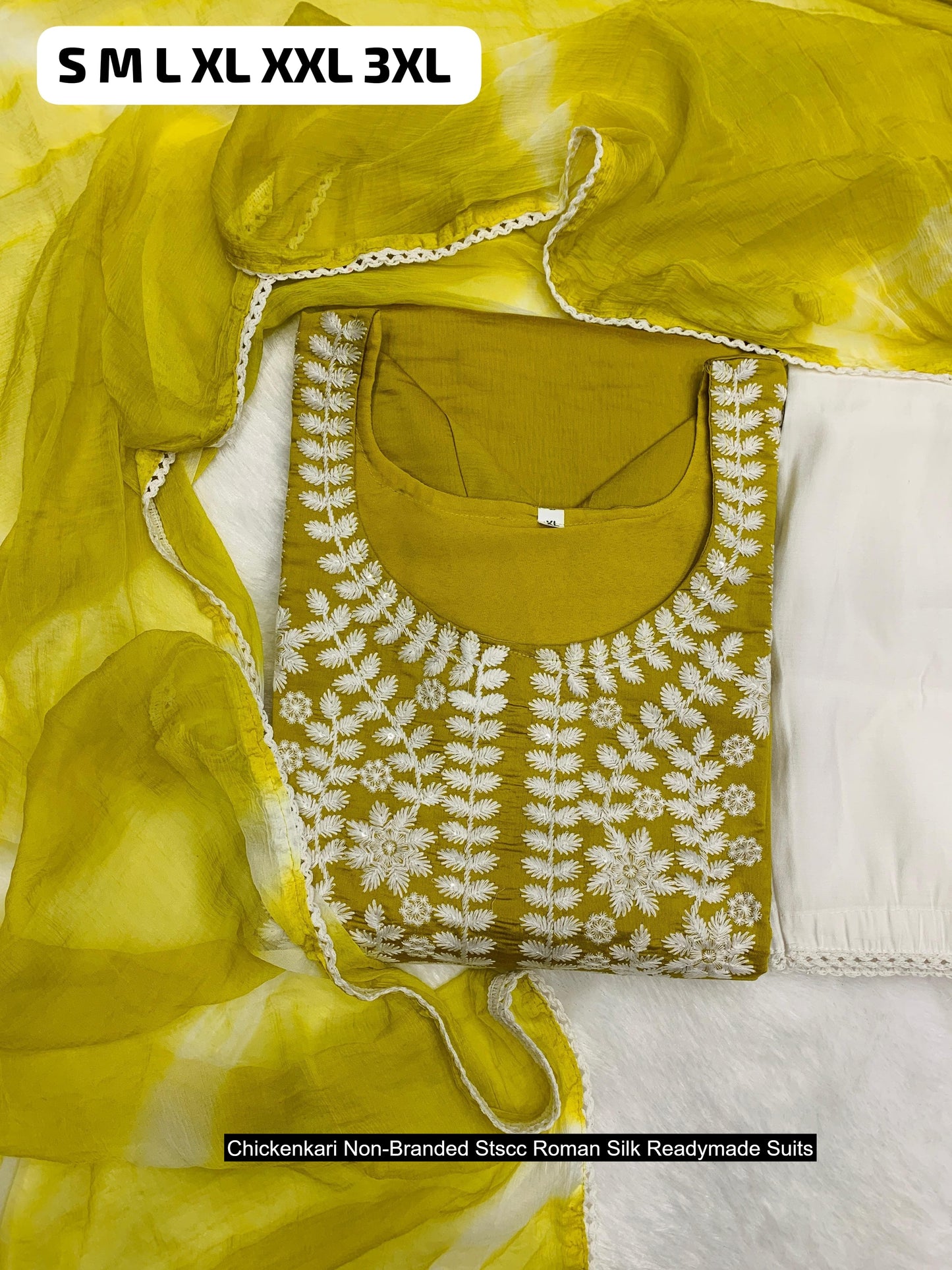 Chickenkari Non-Branded Stscc Roman Silk Readymade Suits