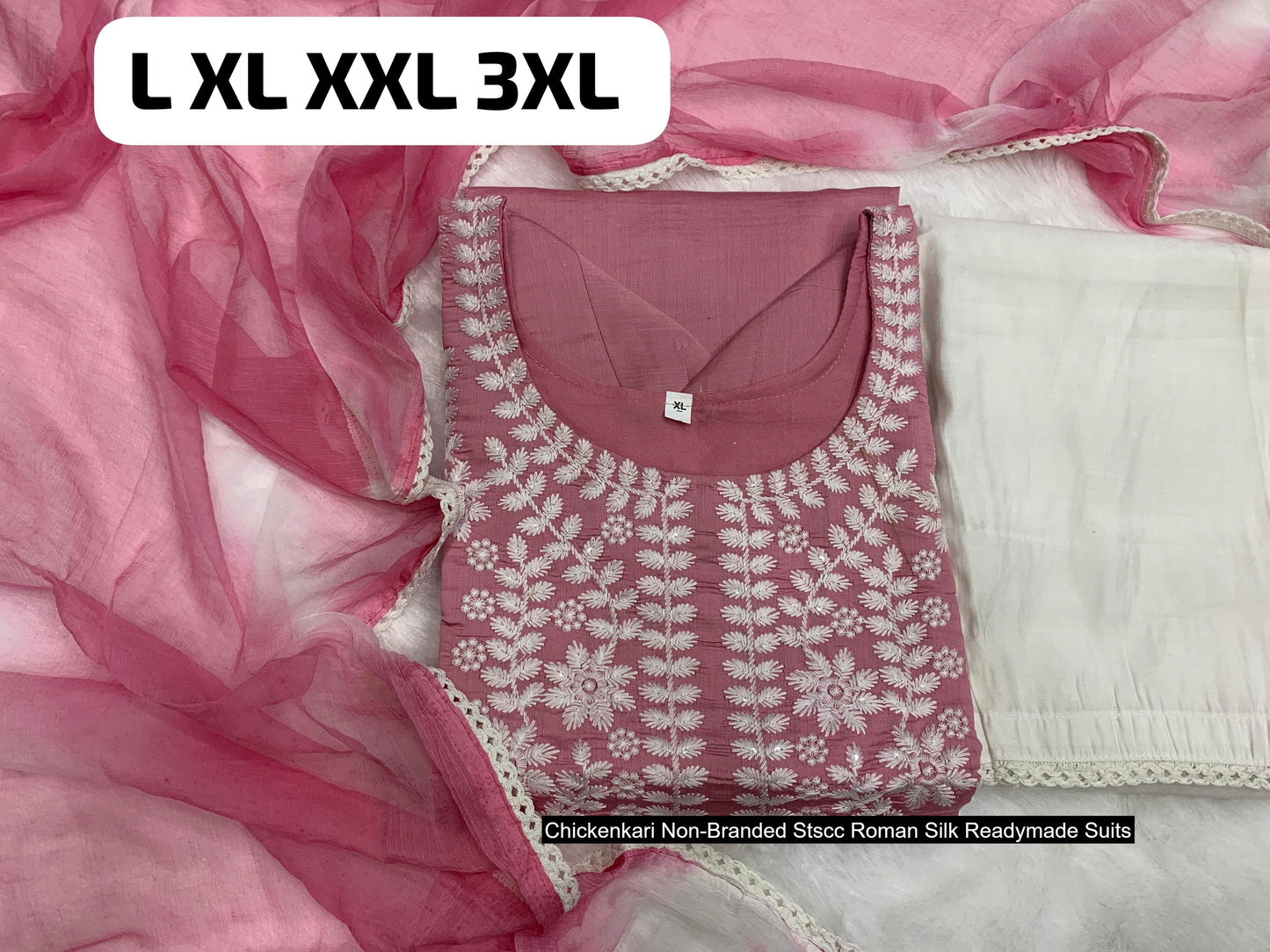 Chickenkari Non-Branded Stscc Roman Silk Readymade Suits