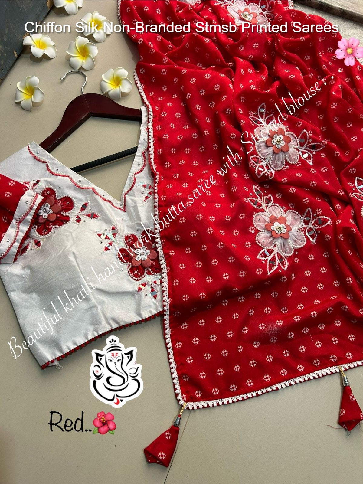 Chiffon Silk Non-Branded Stmsb Printed Sarees