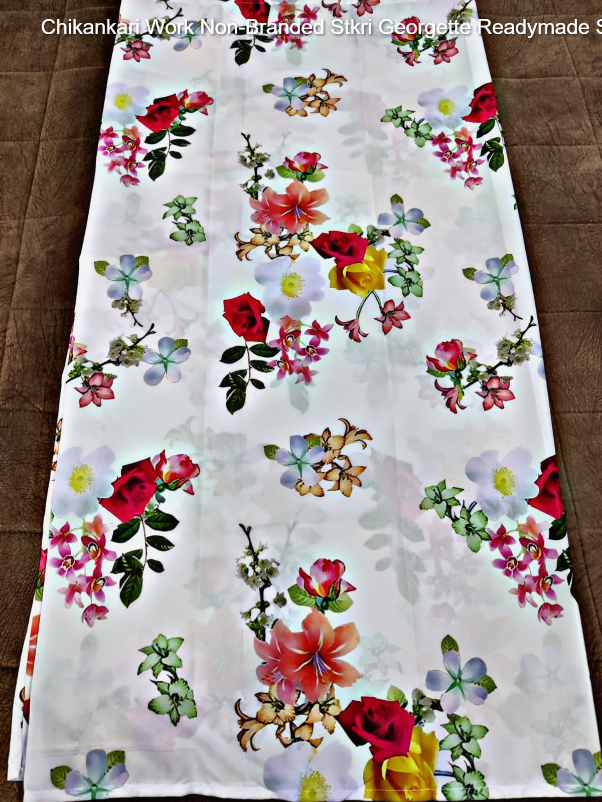 Chikankari Work Non-Branded Stkri Georgette Readymade Suits