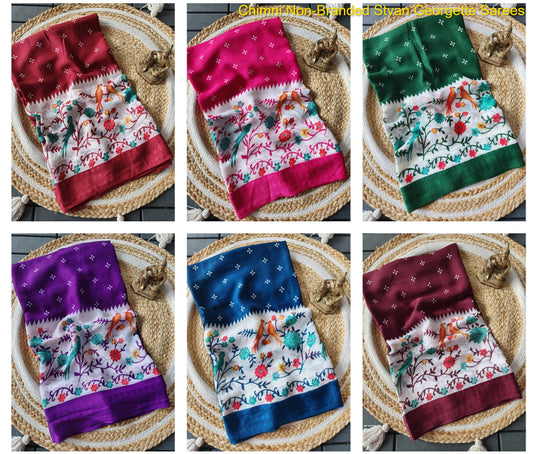 Chimni Non-Branded Stvan Georgette Sarees