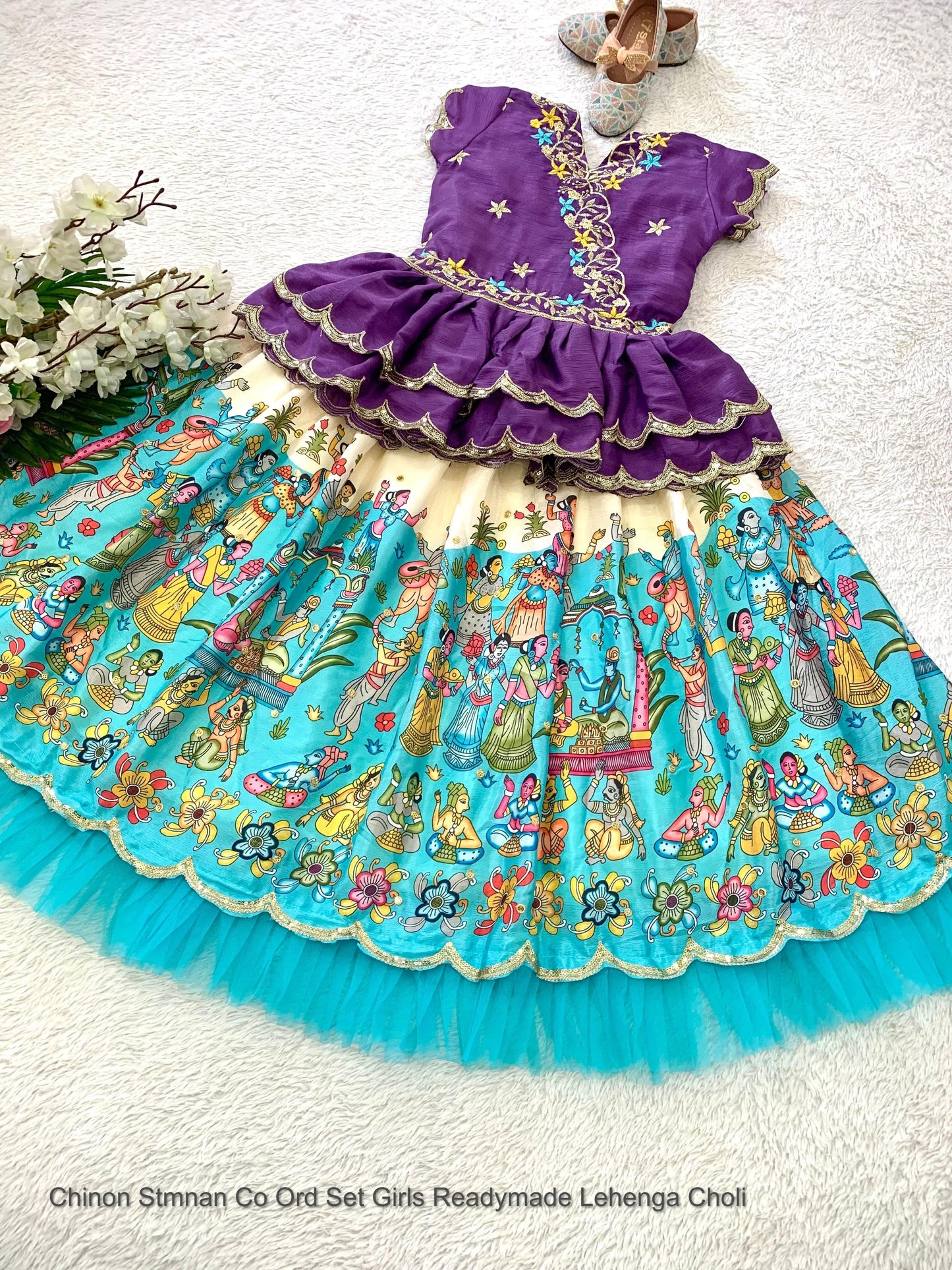 Chinon Stmnan Co Ord Set Girls Readymade Lehenga Choli