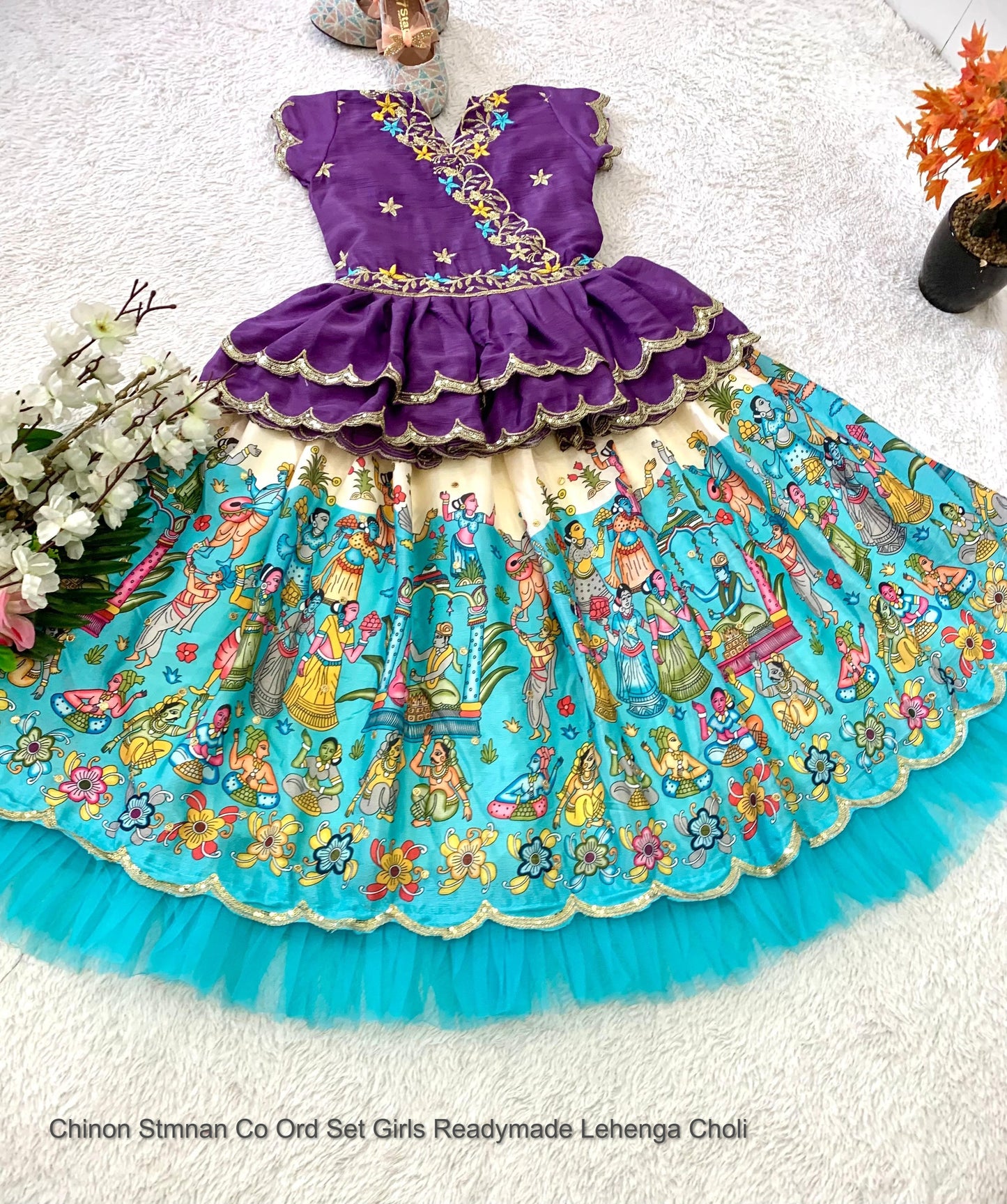 Chinon Stmnan Co Ord Set Girls Readymade Lehenga Choli