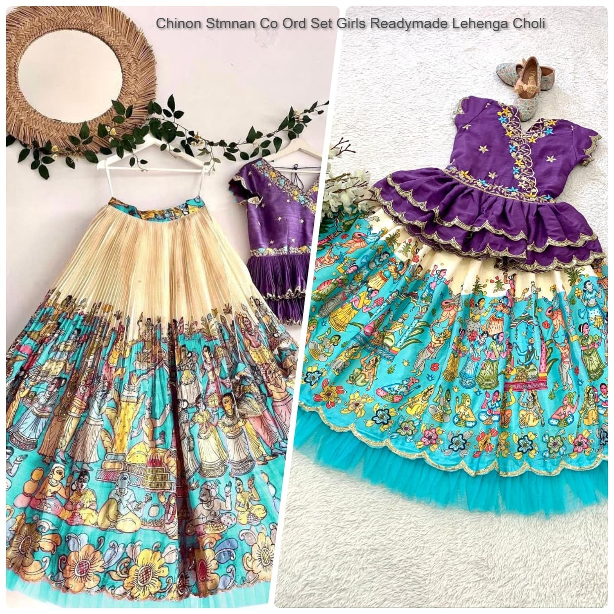 Chinon Stmnan Co Ord Set Girls Readymade Lehenga Choli