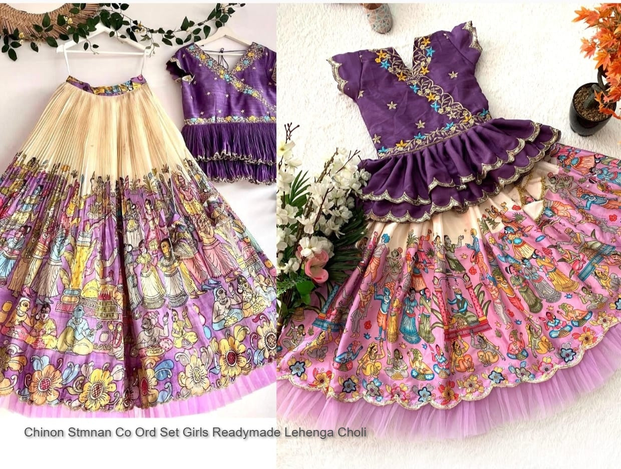 Chinon Stmnan Co Ord Set Girls Readymade Lehenga Choli