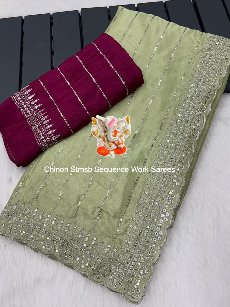 Chinon Stmsb Sequence Work Sarees