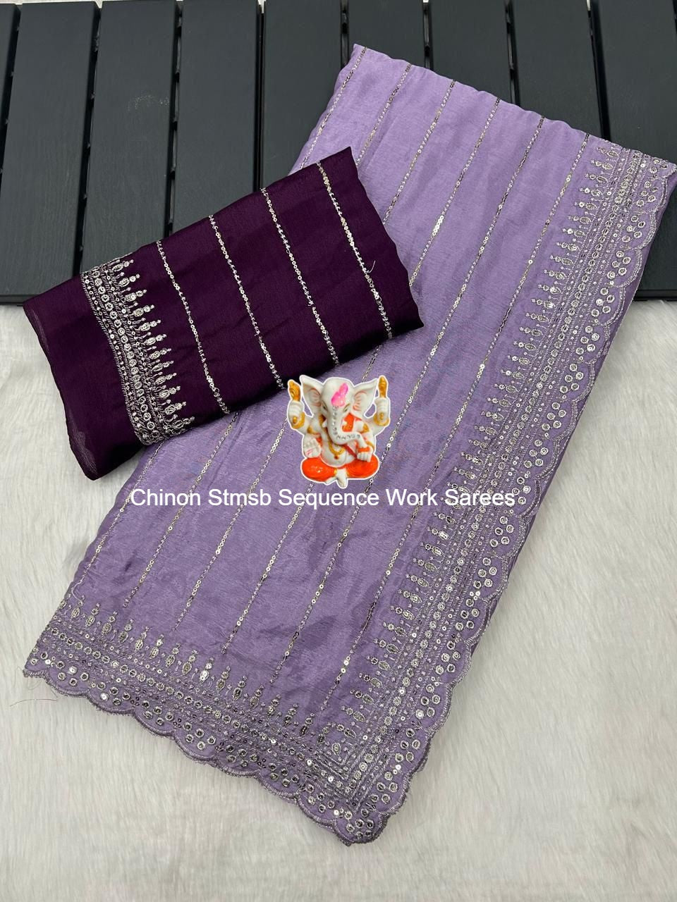 Chinon Stmsb Sequence Work Sarees