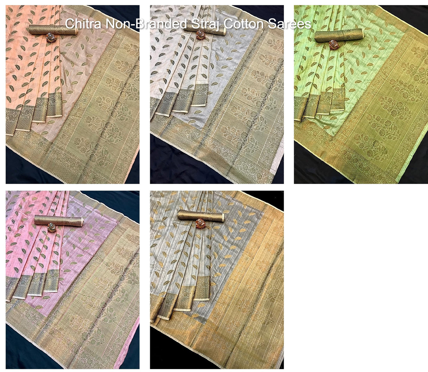 Chitra Non-Branded Straj Cotton Sarees