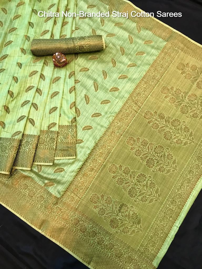 Chitra Non-Branded Straj Cotton Sarees