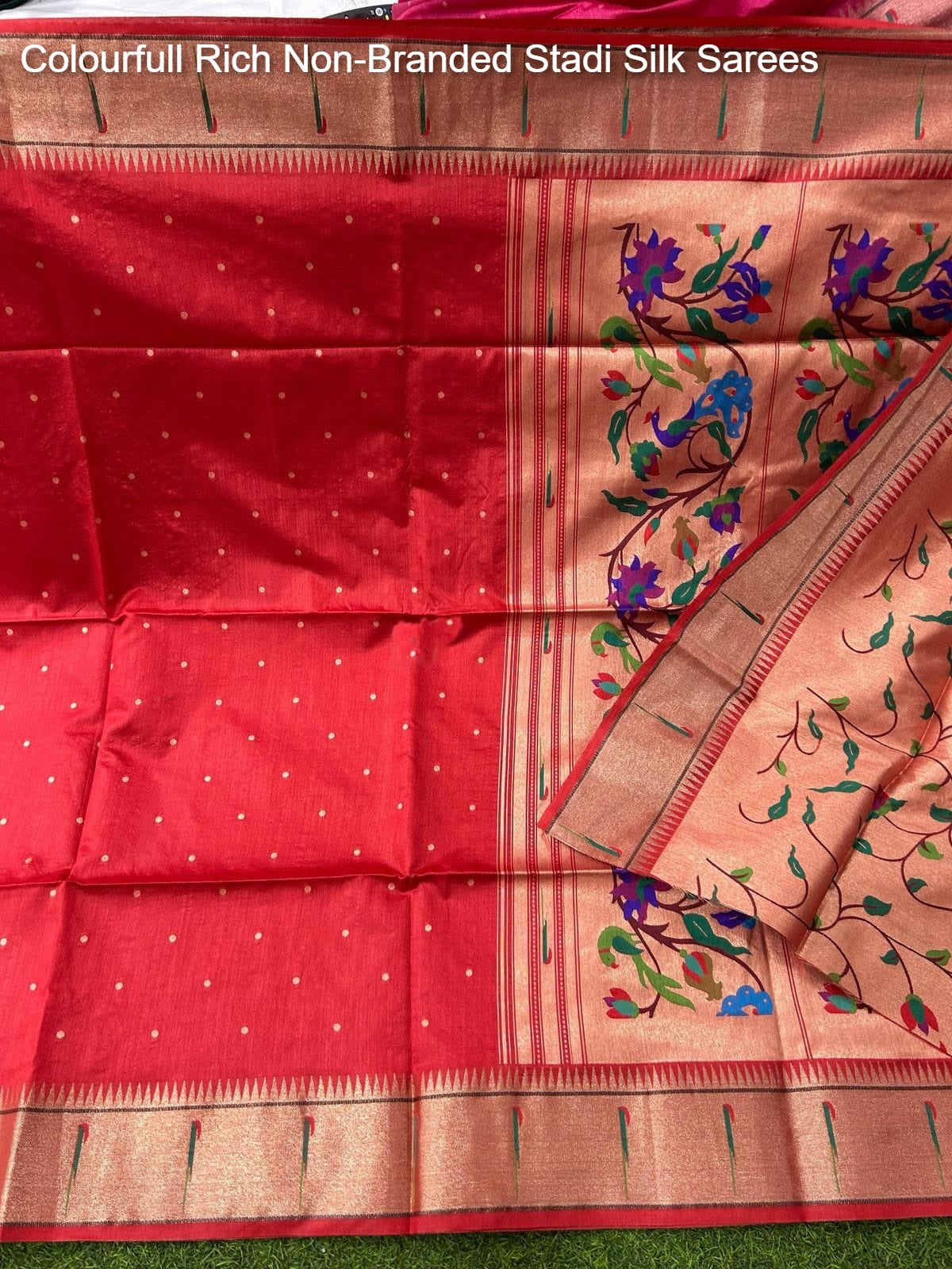 Colourfull Rich Non-Branded Stadi Silk Sarees