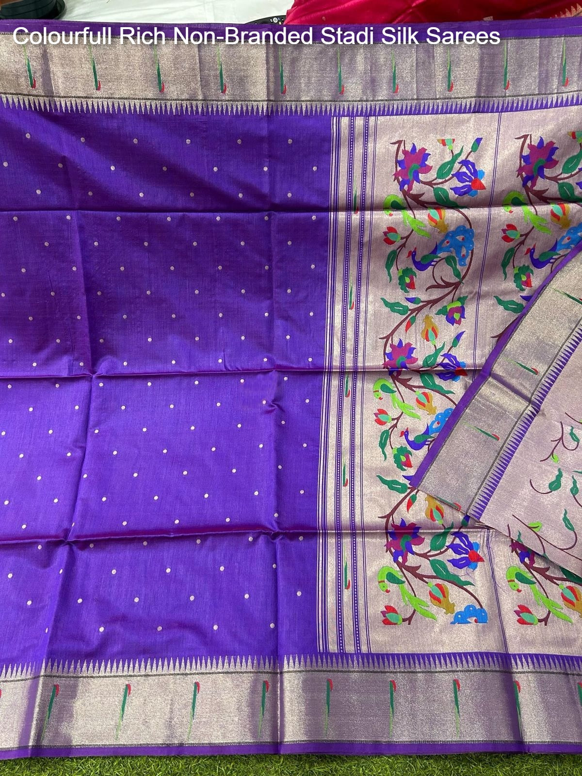 Colourfull Rich Non-Branded Stadi Silk Sarees