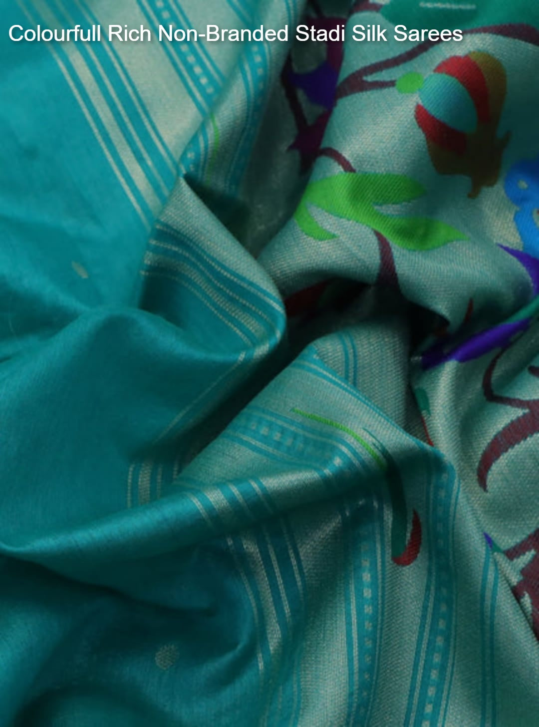 Colourfull Rich Non-Branded Stadi Silk Sarees