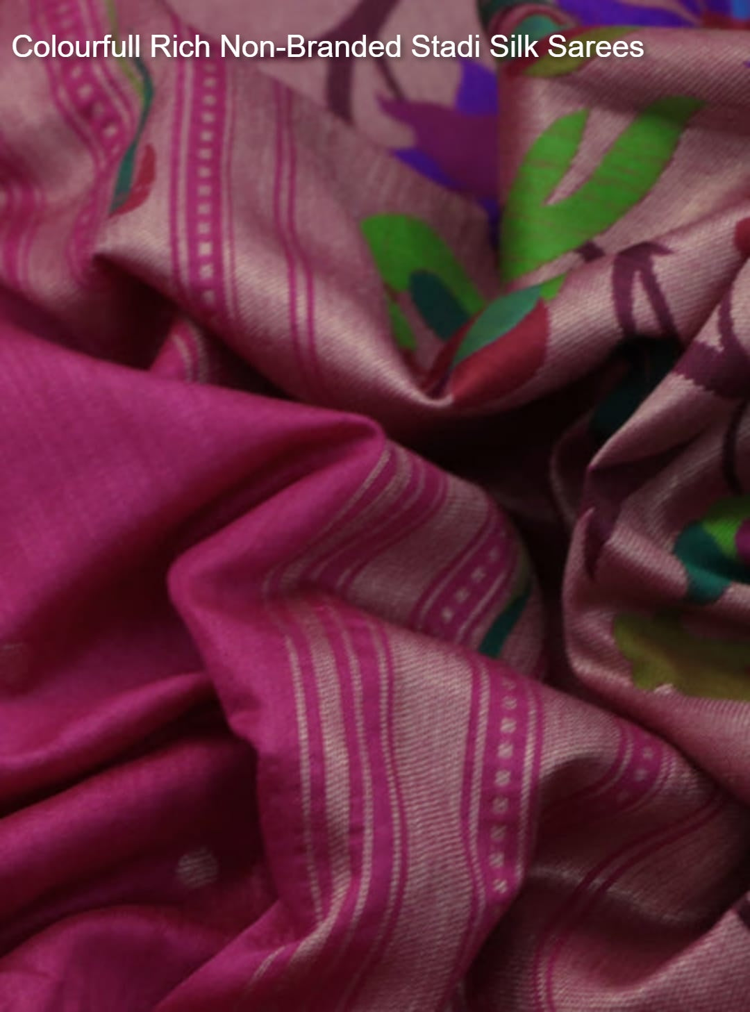 Colourfull Rich Non-Branded Stadi Silk Sarees