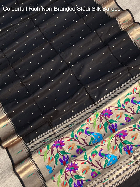 Colourfull Rich Non-Branded Stadi Silk Sarees