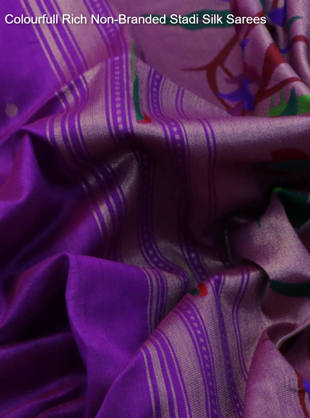 Colourfull Rich Non-Branded Stadi Silk Sarees