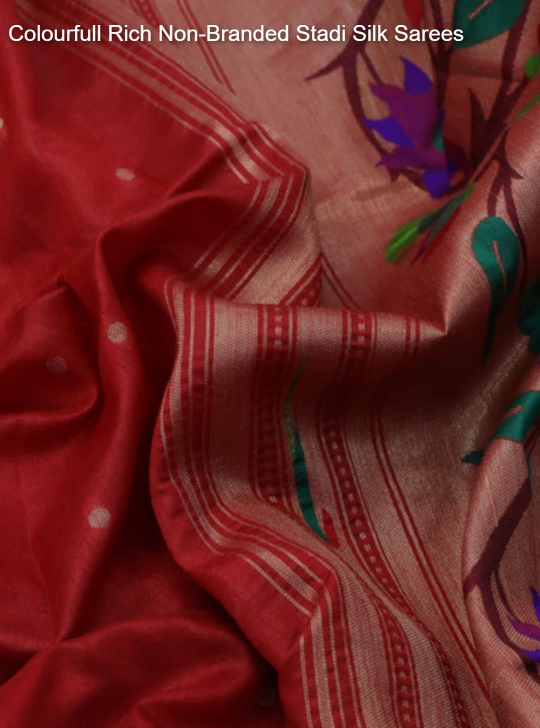 Colourfull Rich Non-Branded Stadi Silk Sarees