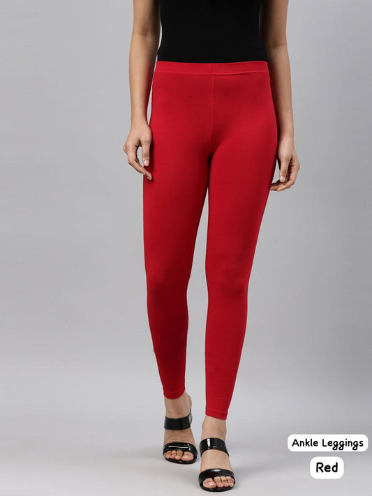 Comfort Red Bluehills 4 Way Ankle Length Leggings