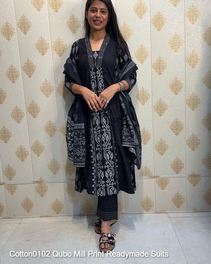 Cotton0102 Qubo Mill Print Readymade Suits