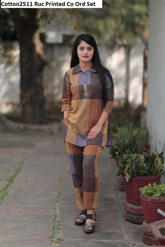Cotton2511 Ruc Printed Co Ord Set