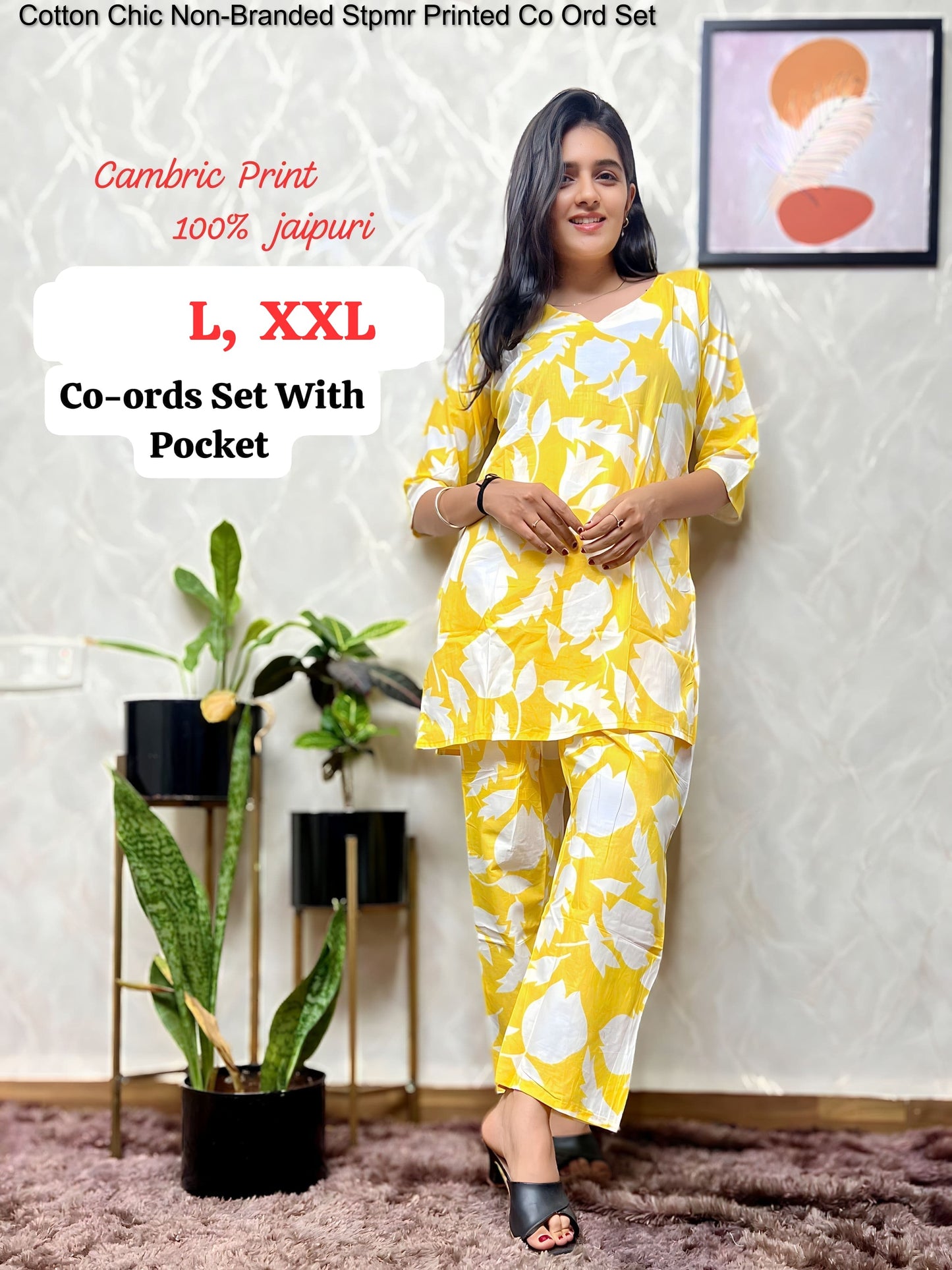 Cotton Chic Non-Branded Stpmr Printed Co Ord Set