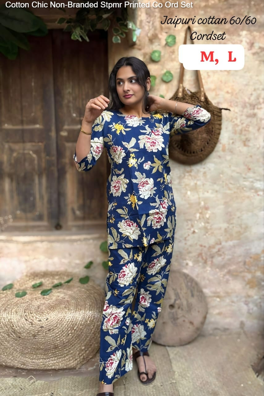 Cotton Chic Non-Branded Stpmr Printed Co Ord Set