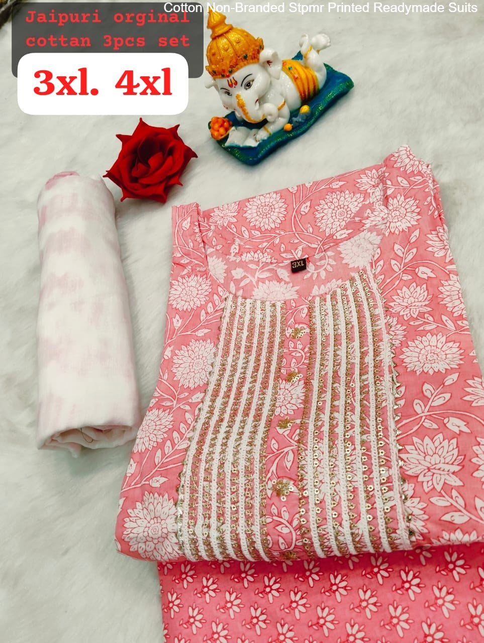 Cotton Non-Branded Stpmr Printed Readymade Suits