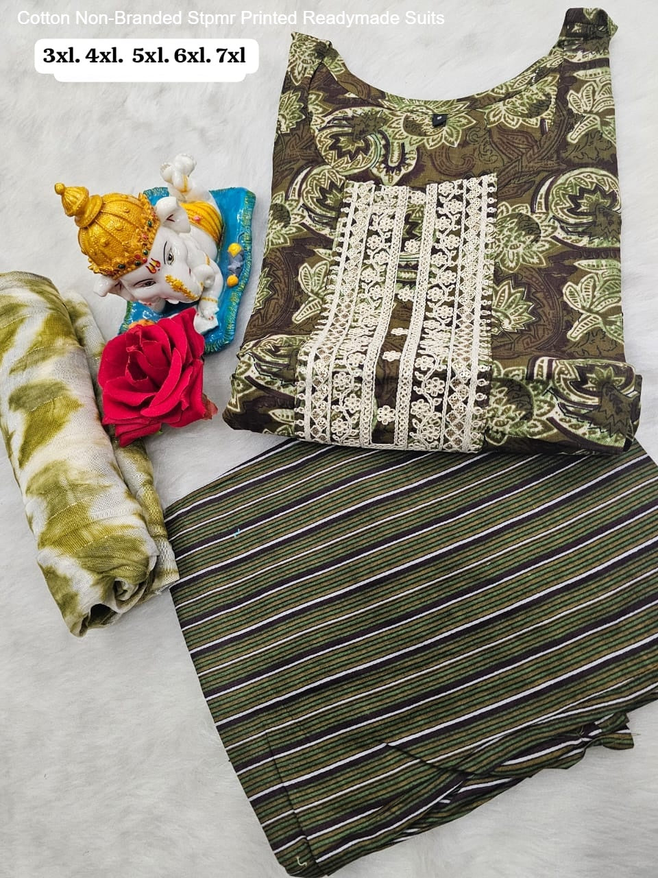 Cotton Non-Branded Stpmr Printed Readymade Suits