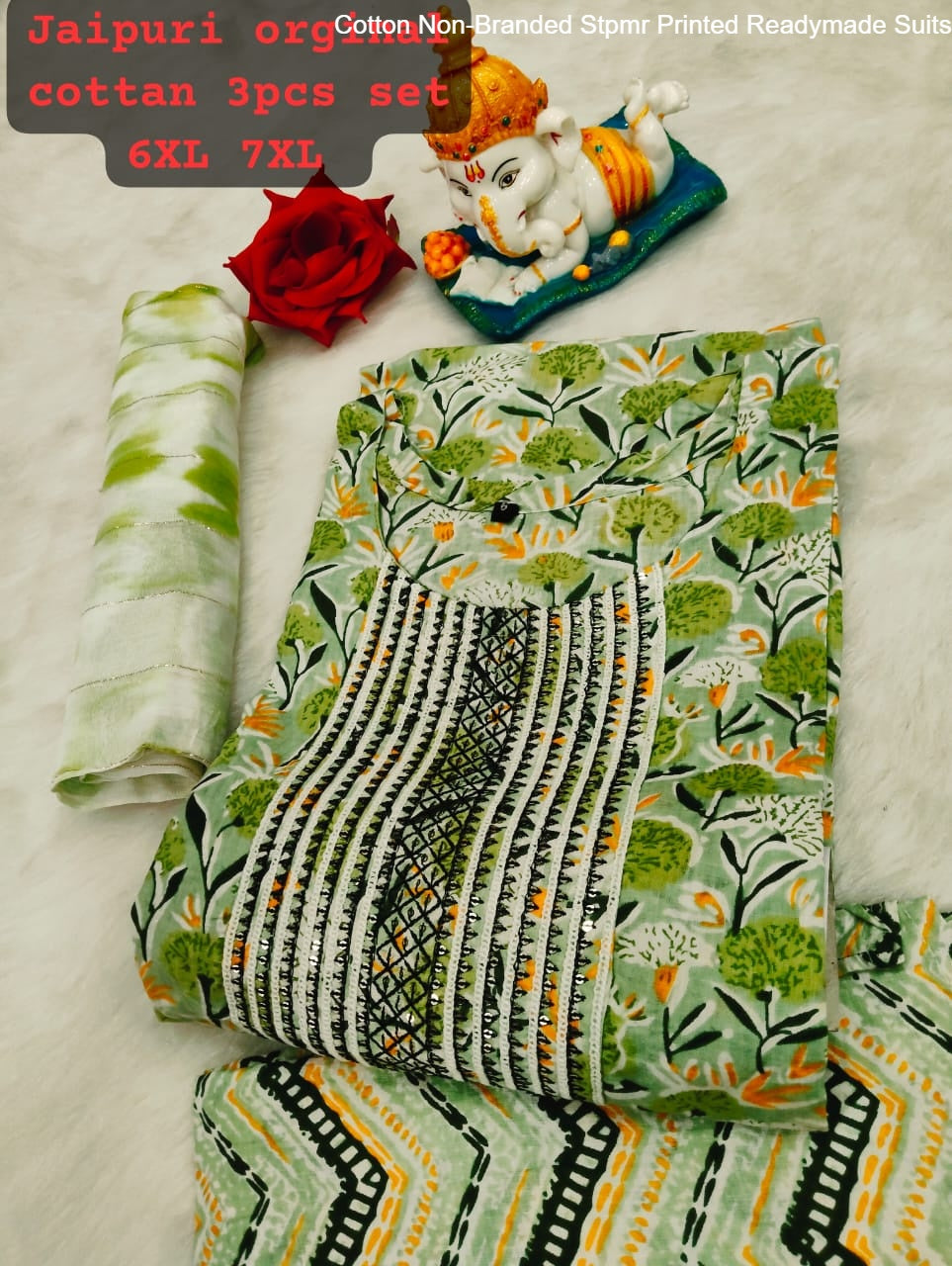 Cotton Non-Branded Stpmr Printed Readymade Suits