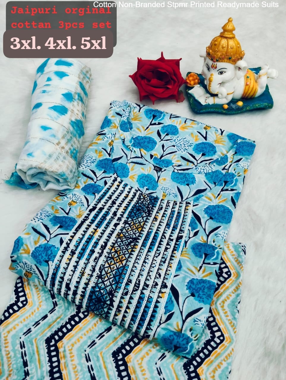 Cotton Non-Branded Stpmr Printed Readymade Suits