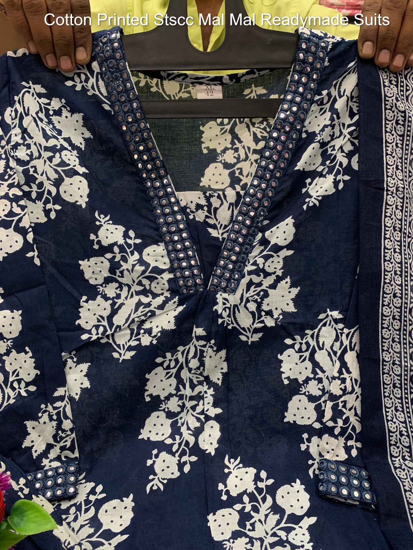 Cotton Printed Stscc Mal Mal Readymade Suits