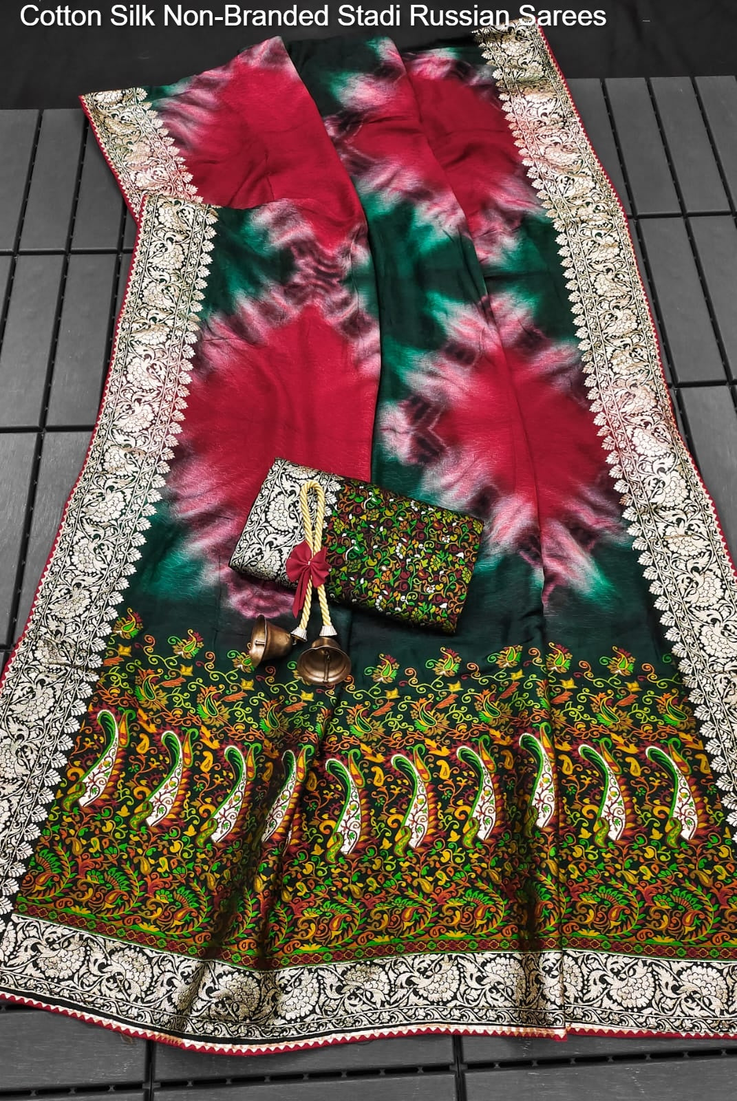 Cotton Silk Non-Branded Stadi Russian Sarees