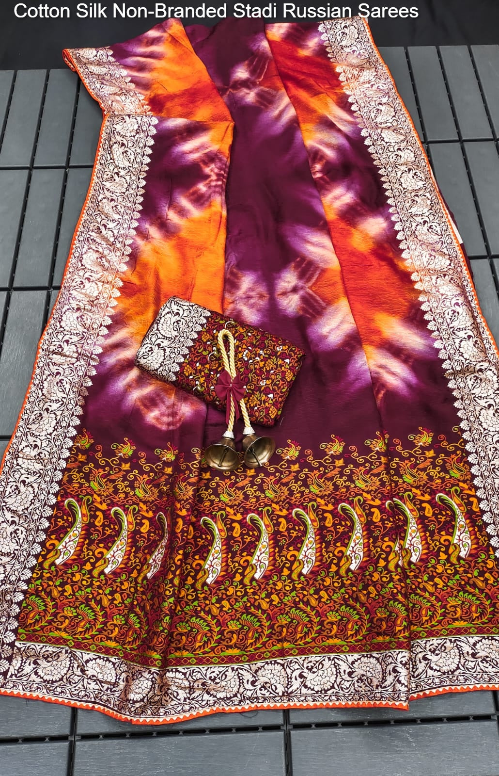 Cotton Silk Non-Branded Stadi Russian Sarees