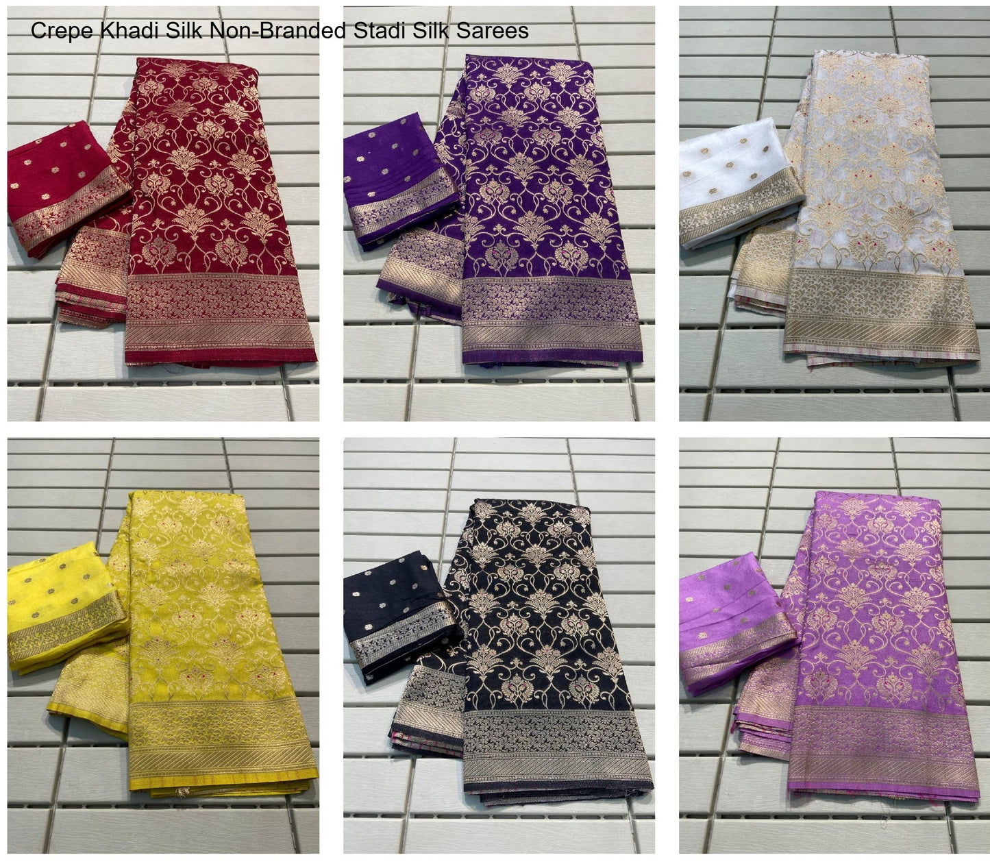 Crepe Khadi Silk Non-Branded Stadi Silk Sarees