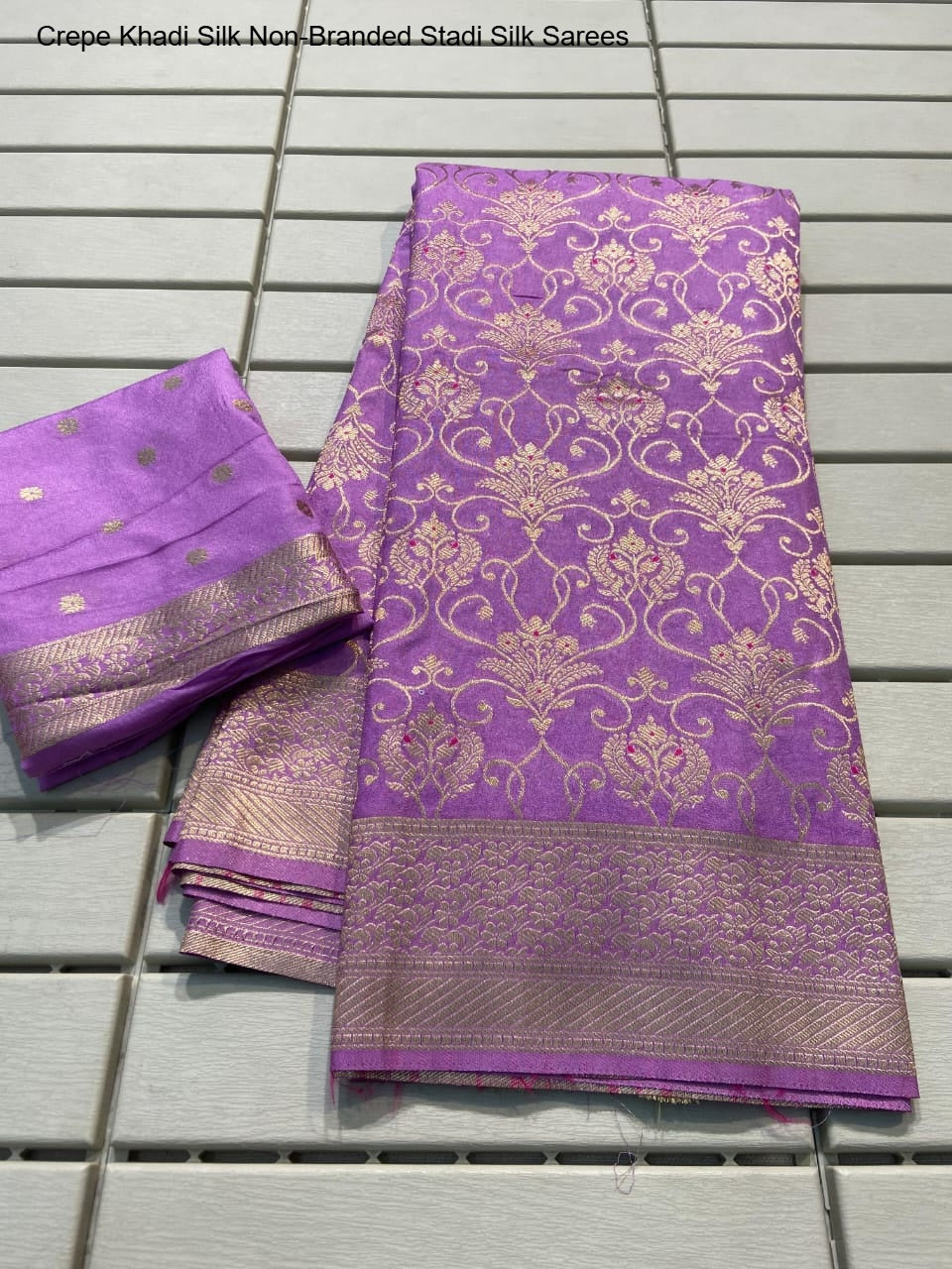Crepe Khadi Silk Non-Branded Stadi Silk Sarees