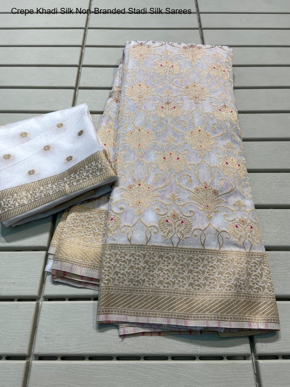 Crepe Khadi Silk Non-Branded Stadi Silk Sarees