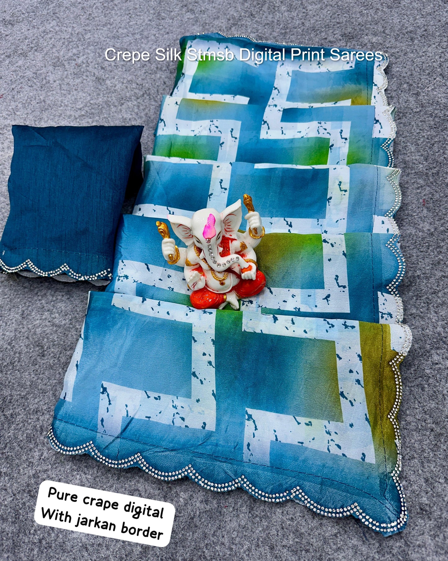 Crepe Silk Stmsb Digital Print Sarees