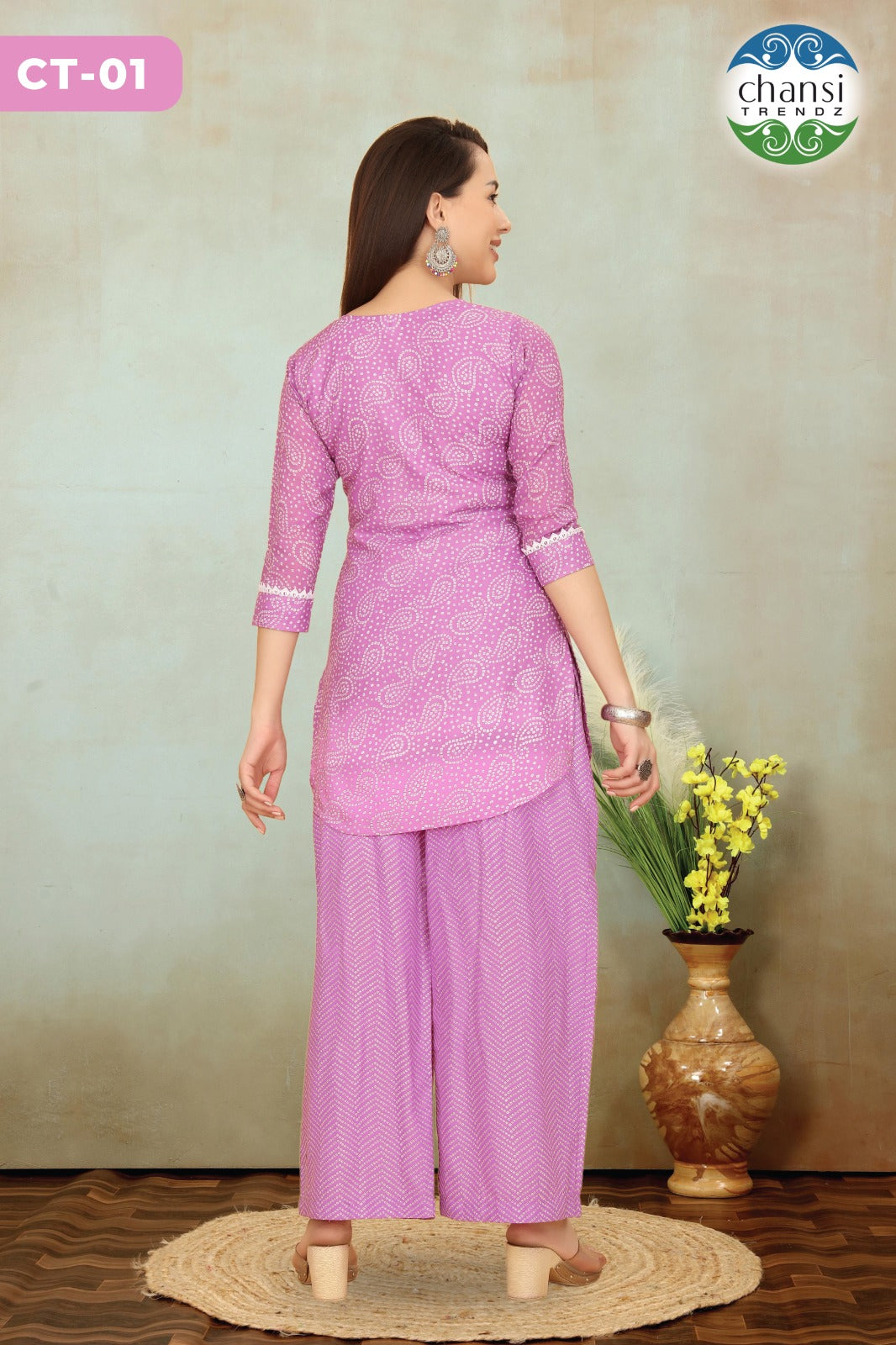 Ct-01 Devashri Chansi Trendz Cotton Co Ord Set
